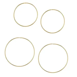 14K Hollow Hoops—Large (Pair) (ready to ship option)*