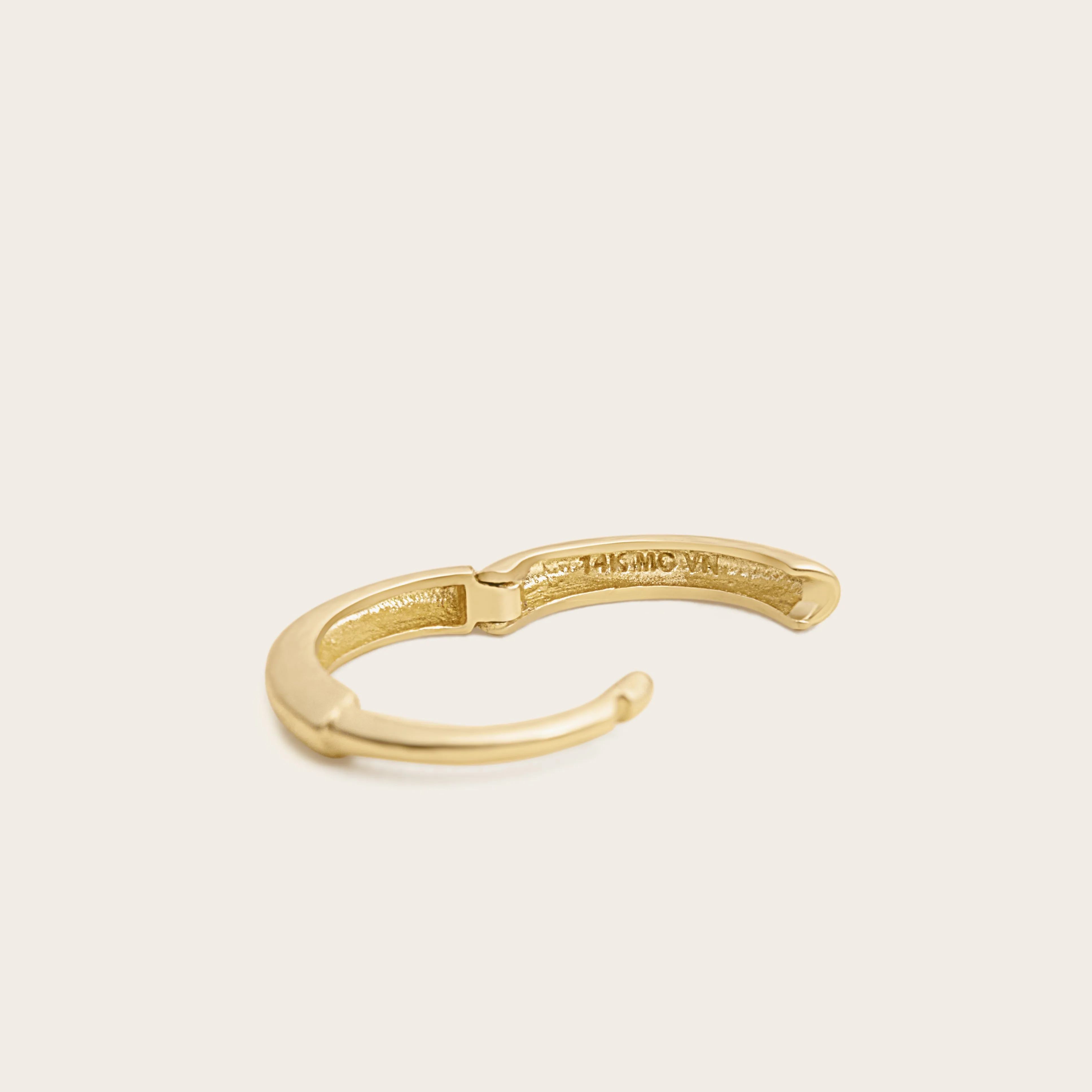 14k Solid Gold Mini Hoops