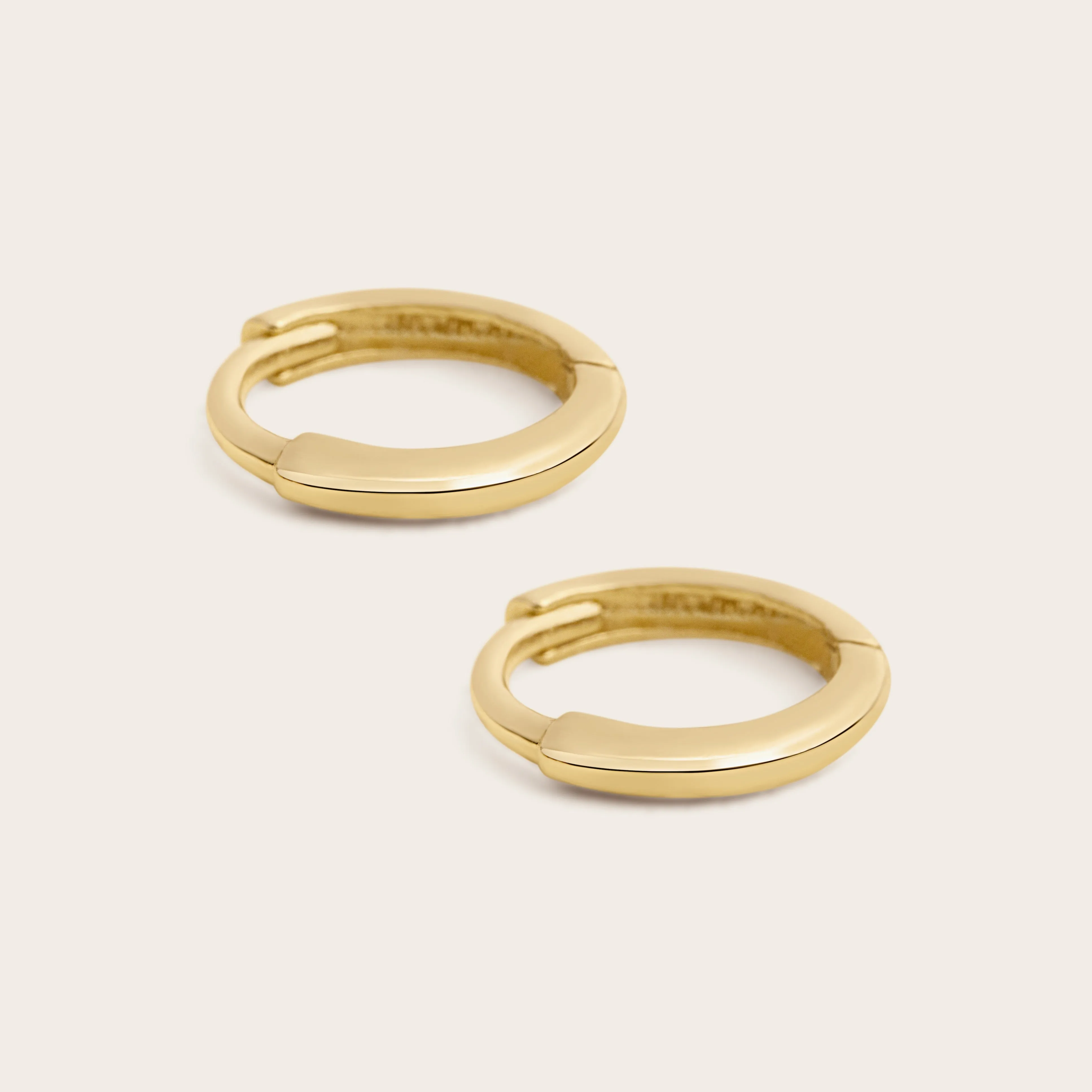 14k Solid Gold Mini Hoops