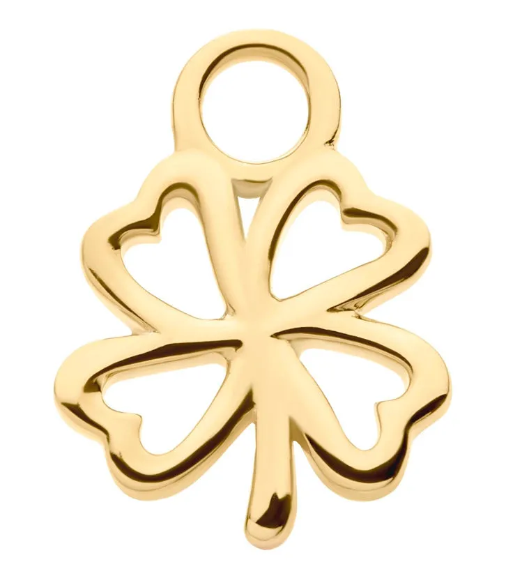 14kt Gold Clover Charm