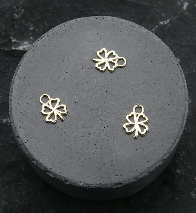 14kt Gold Clover Charm