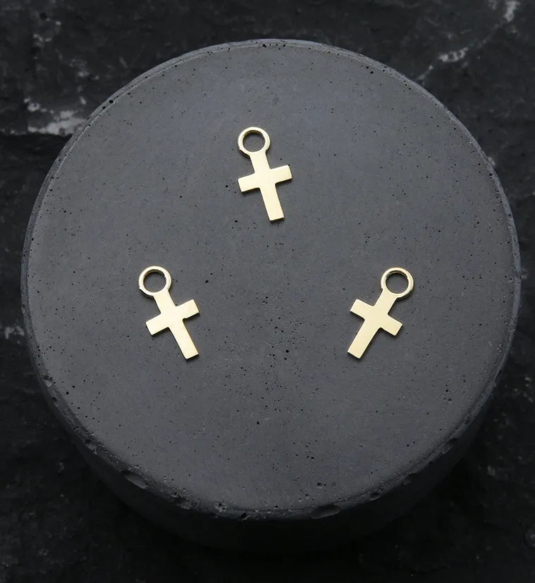 14kt Gold Cross Charm