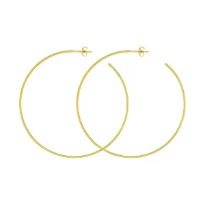 14KY Gold Large Open Hoop 60 mm