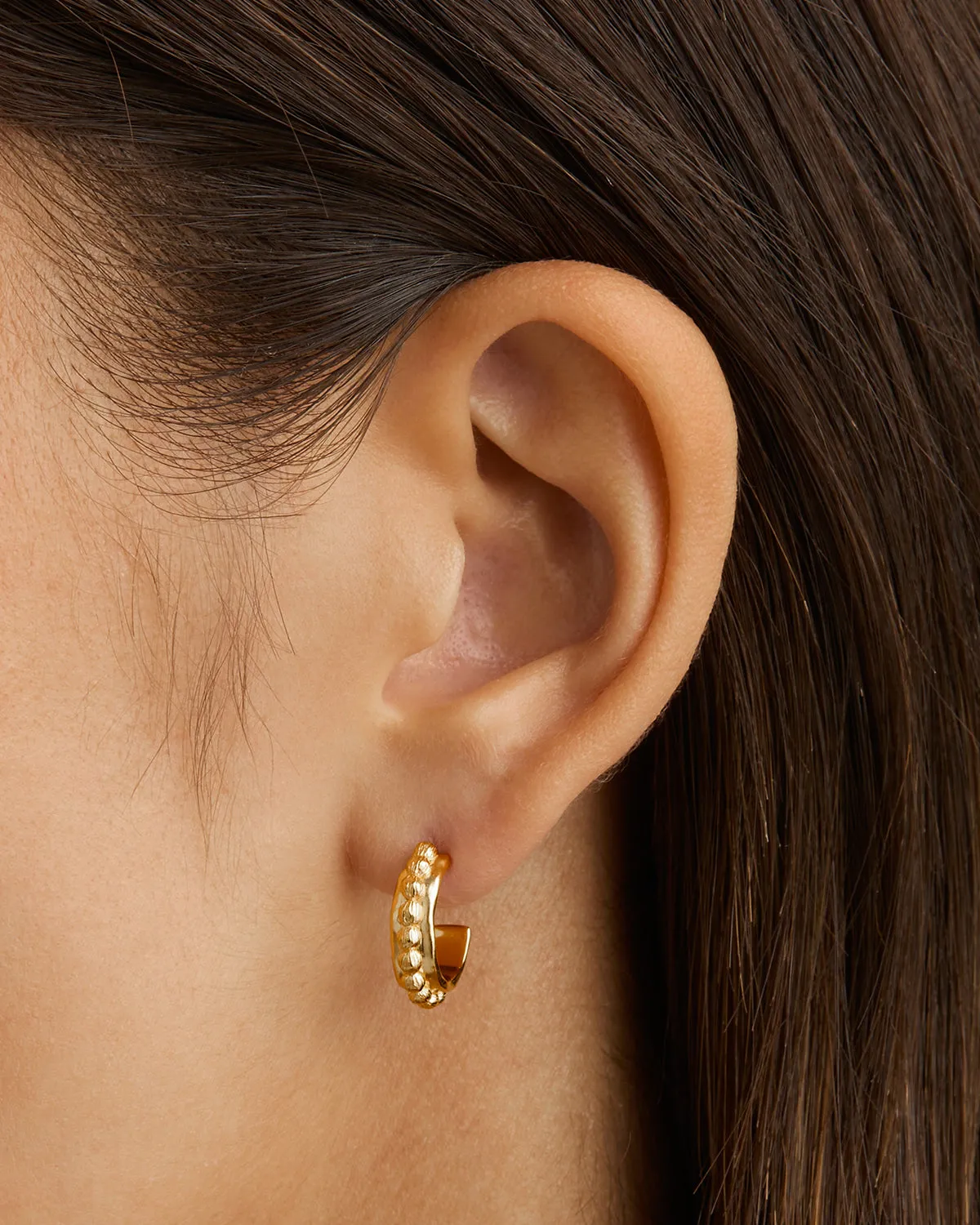 18k Gold Vermeil Karma Hoops