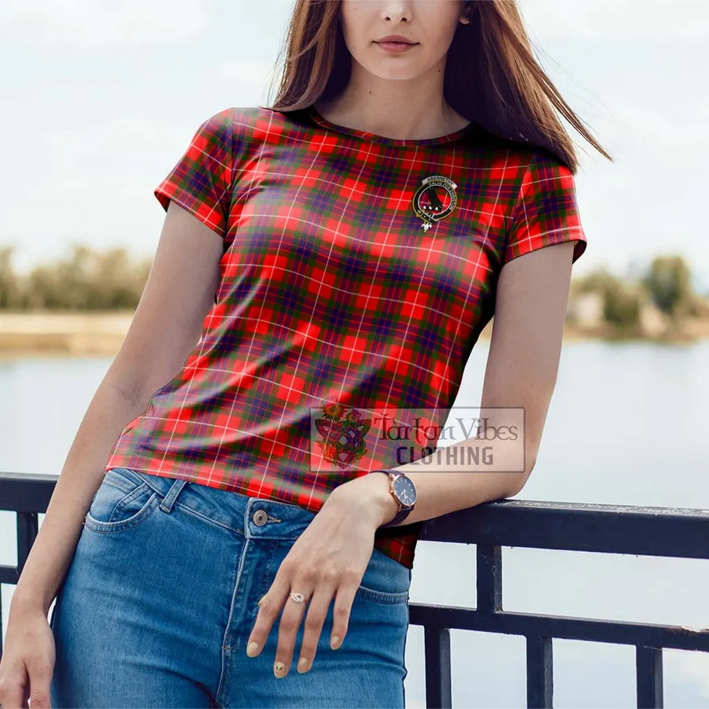 Abernethy Tartan Cotton T-Shirt with Family Crest