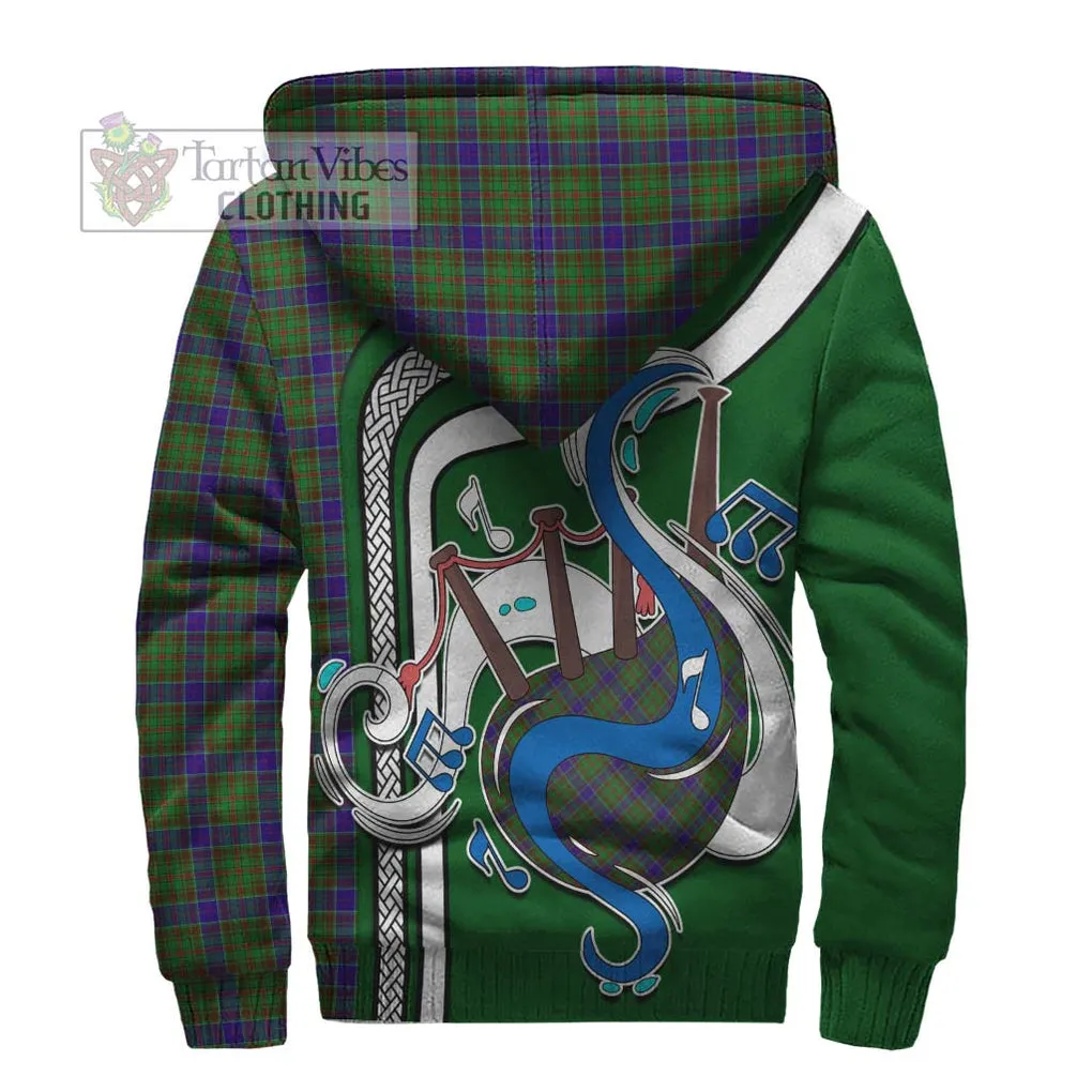 Adam Tartan Sherpa Hoodie with Epic Bagpipe Style