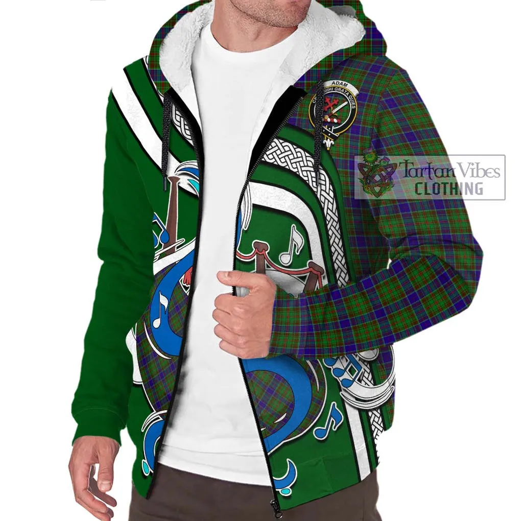 Adam Tartan Sherpa Hoodie with Epic Bagpipe Style