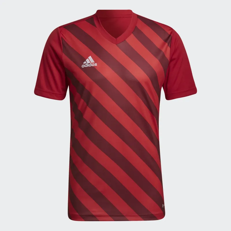 ADIDAS ENTRADA 22 GFX JERSEY TEAM POWER RED SHADE RED