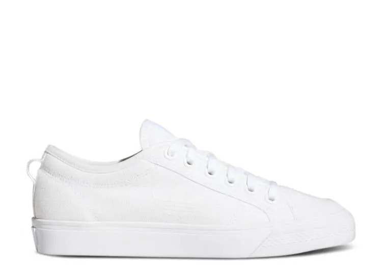 Adidas WMNS NIZZA TREFOIL 'TRIPLE WHITE' sneakers, white