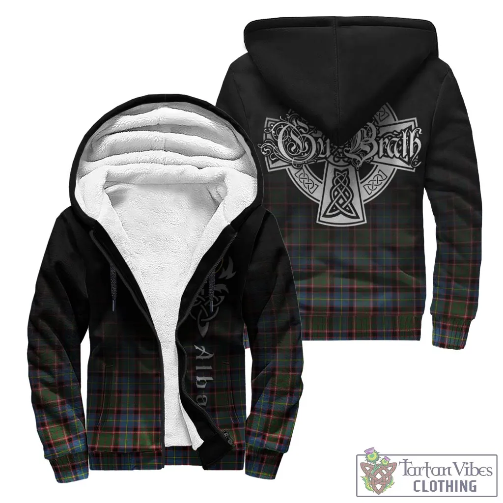 Aikenhead Tartan Sherpa Hoodie Featuring Alba Gu Brath Family Crest Celtic Inspired