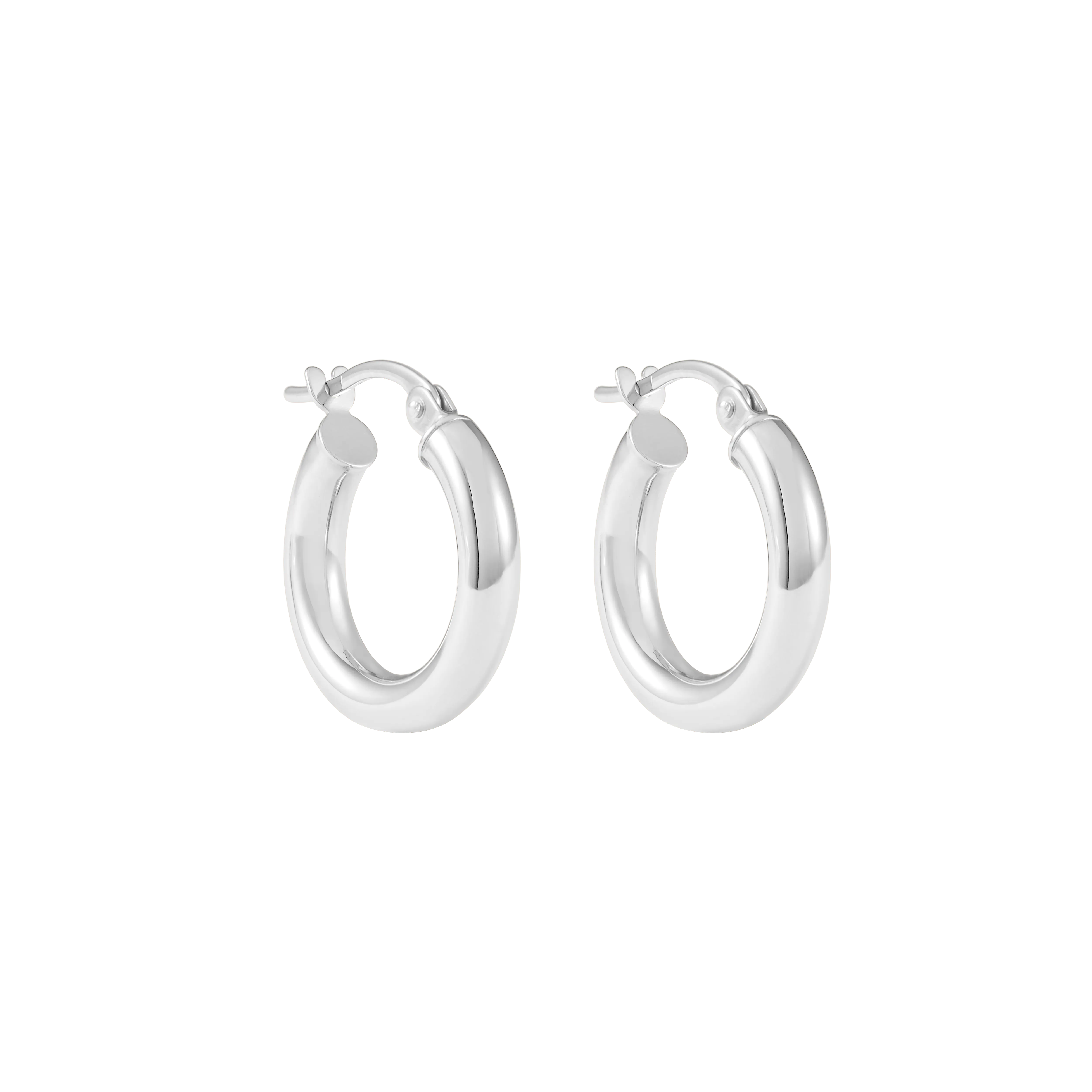 Ailiya Hoop Earrings 13mm - Silver