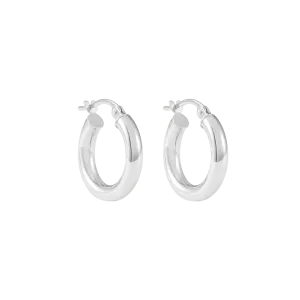 Ailiya Hoop Earrings 13mm - Silver