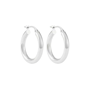 Ailiya Hoop Earrings 20mm - Silver