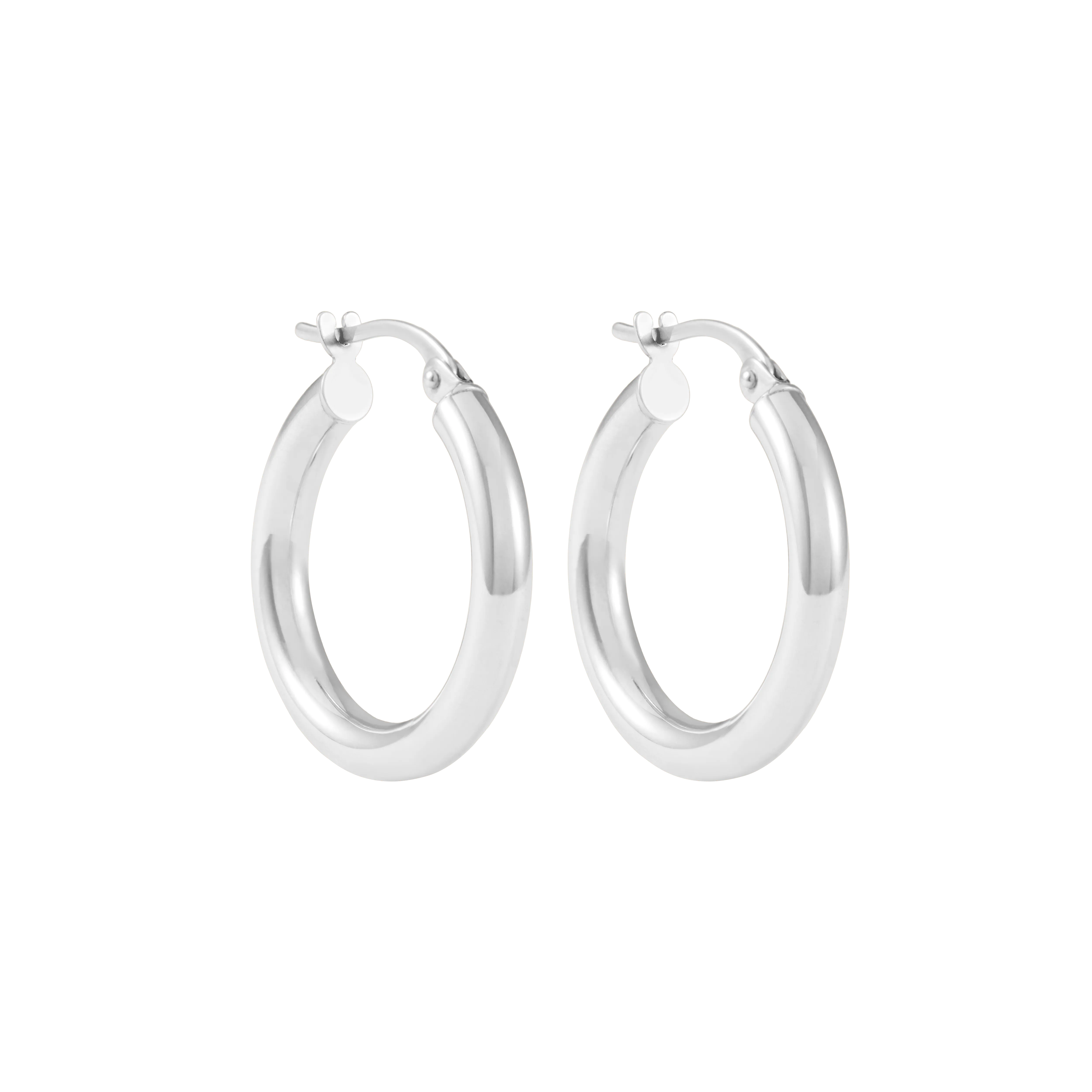 Ailiya Hoop Earrings 20mm - Silver