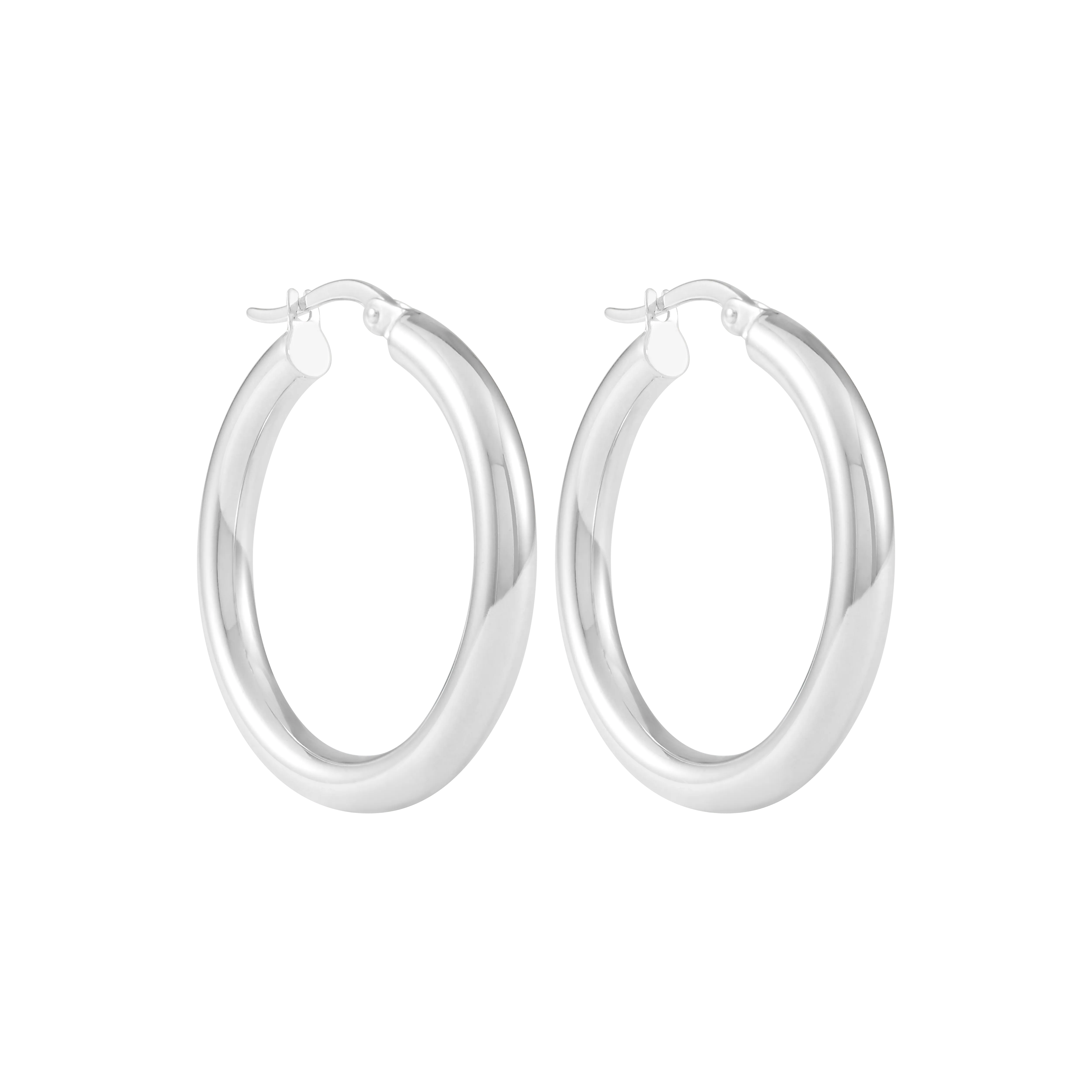 Ailiya Hoop Earrings 26mm - Silver