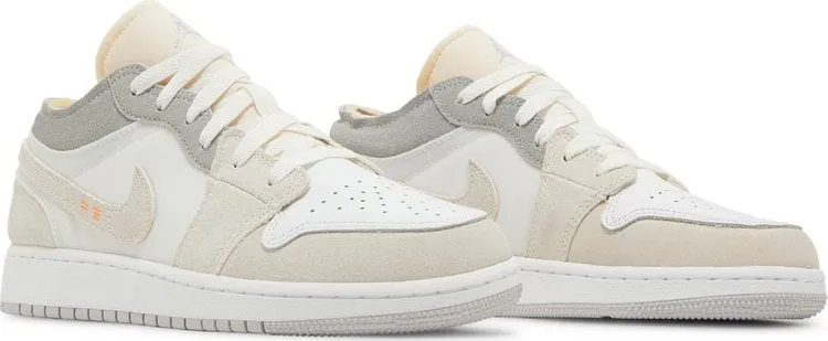 Air Jordan 1 Low SE Craft GS Inside Out Sneakers, White