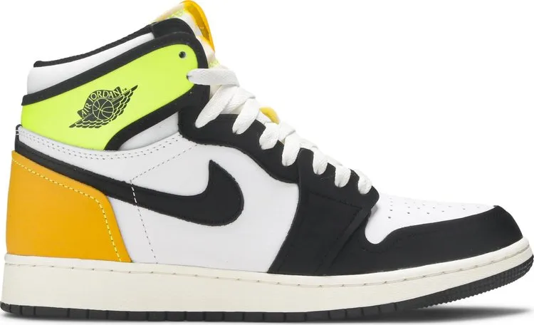 Air Jordan 1 Retro High OG GS Volt Gold sneakers, gold