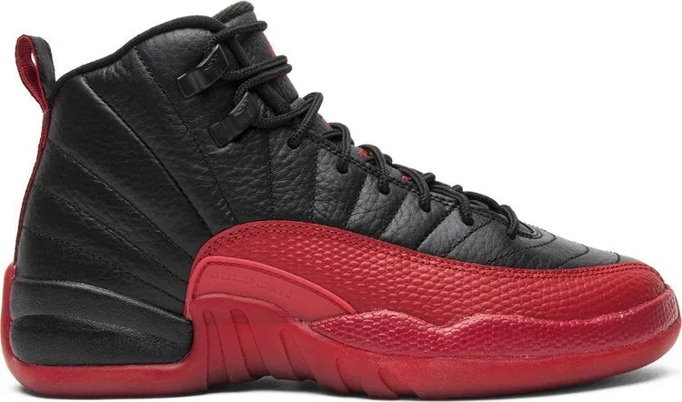 Air Jordan 12 Retro BG Flu Game 2016 Sneakers, Black