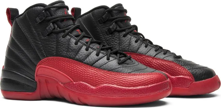 Air Jordan 12 Retro BG Flu Game 2016 Sneakers, Black