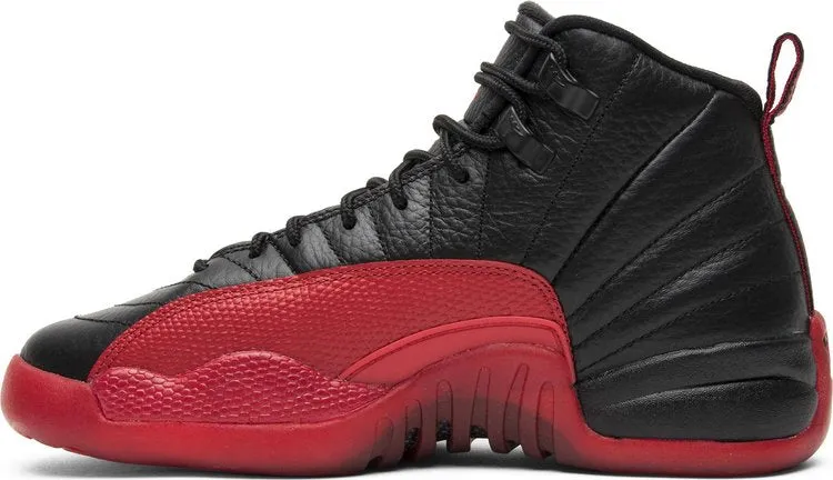 Air Jordan 12 Retro BG Flu Game 2016 Sneakers, Black