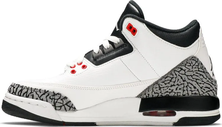 Air Jordan 3 Retro BG Infrared 23 sneakers, white