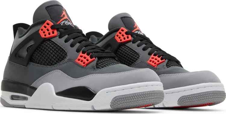 Air Jordan 4 Retro Infrared sneakers, gray