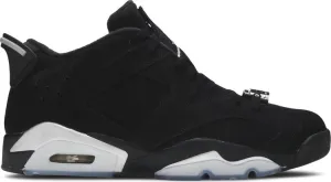 Air Jordan 6 Retro Low Chrome Sneakers, Black