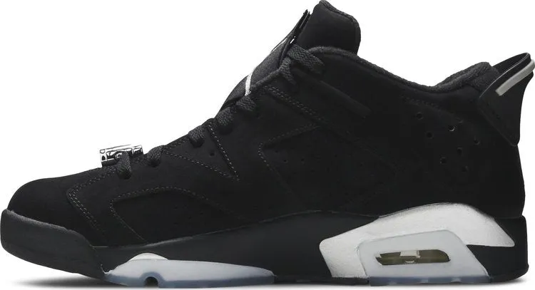 Air Jordan 6 Retro Low Chrome Sneakers, Black