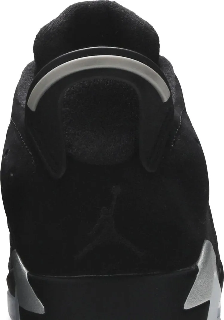 Air Jordan 6 Retro Low Chrome Sneakers, Black