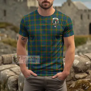 Aiton Tartan Cotton T-Shirt with Family Crest