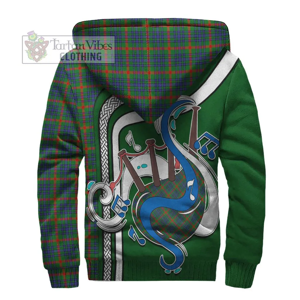 Aiton Tartan Sherpa Hoodie with Epic Bagpipe Style