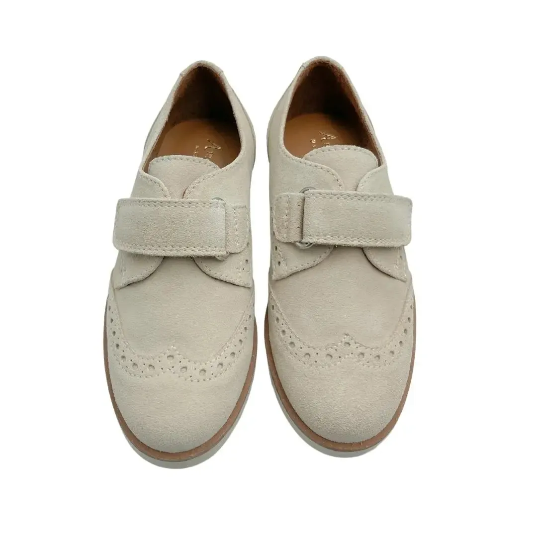 Alexander- Beige Suede Boy Dress Shoes