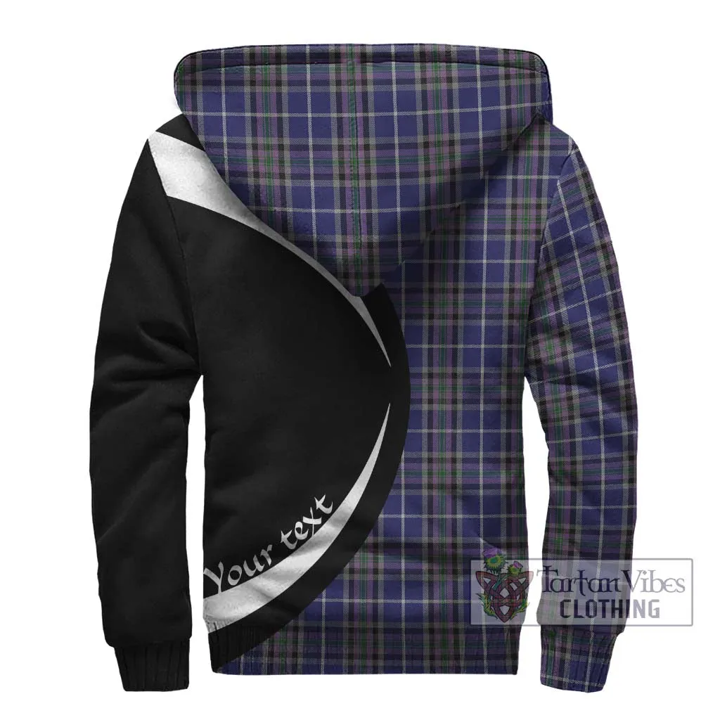 Alexander of Menstry Tartan Sherpa Hoodie with Family Crest Circle Style