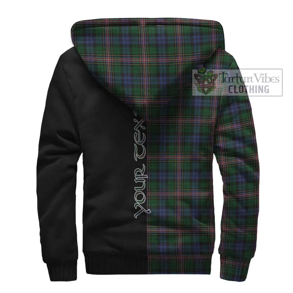 Allison Tartan Sherpa Hoodie with Family Crest and Half Of Me Style