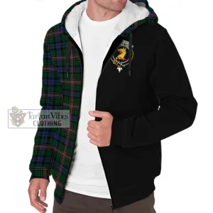 Allison Tartan Sherpa Hoodie with Family Crest and Half Of Me Style