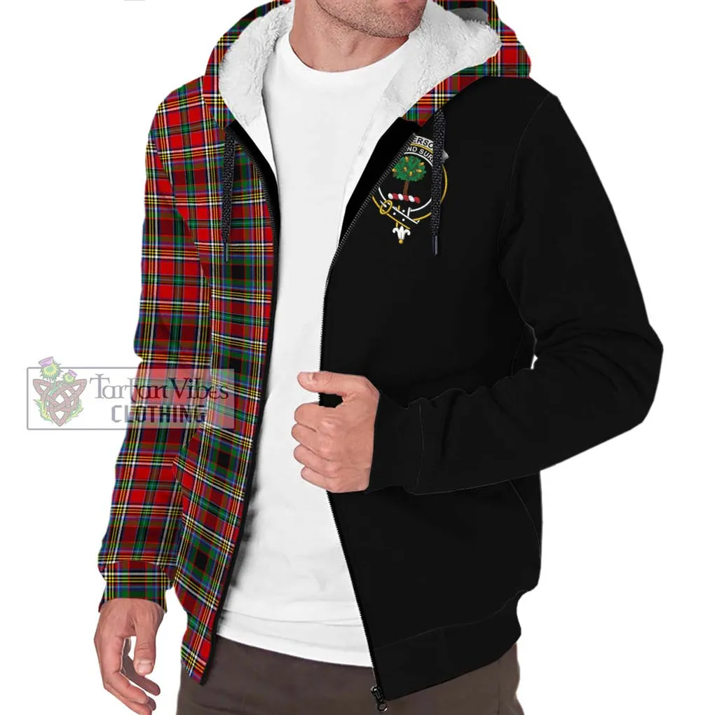 Anderson of Arbrake Tartan Sherpa Hoodie with Family Crest and Half Of Me Style