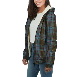 Anderson Tartan Sherpa Hoodie with Family Crest