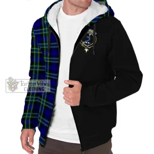 Arbuthnot Modern Tartan Sherpa Hoodie with Family Crest and Half Of Me Style