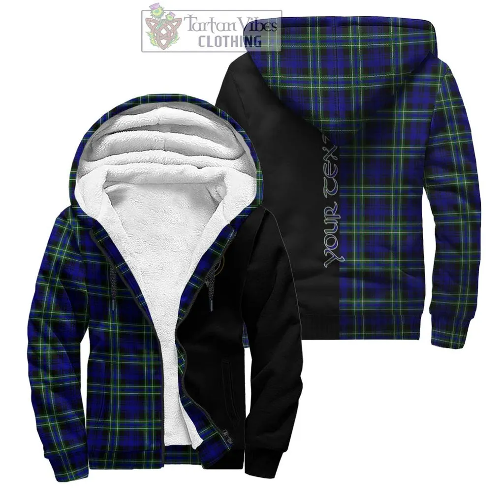 Arbuthnot Modern Tartan Sherpa Hoodie with Family Crest and Half Of Me Style