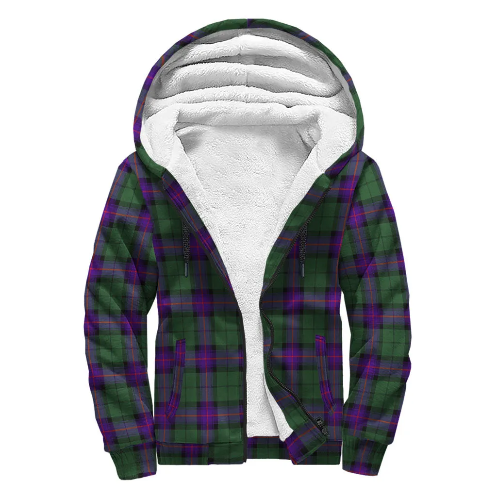 Armstrong Modern Tartan Sherpa Hoodie with Family Crest