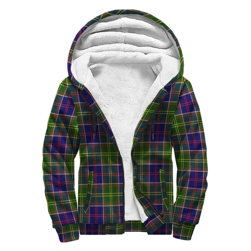 Arnott Tartan Sherpa Hoodie with Family Crest