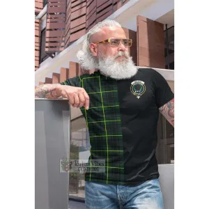 Arthur Modern Tartan Cotton T-shirt with Family Crest and Half Of Me Style