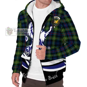 Bailey Modern Tartan Sherpa Hoodie with Alba Gu Brath Regal Lion Emblem