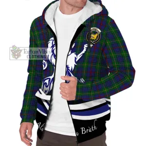 Bailey Tartan Sherpa Hoodie with Alba Gu Brath Regal Lion Emblem