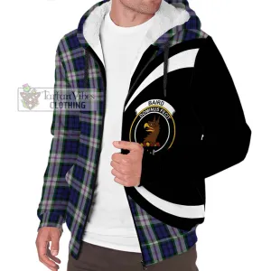 Baird Dress Tartan Sherpa Hoodie with Family Crest Circle Style