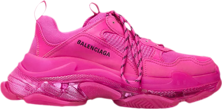 Balenciaga Triple S Sneaker Clear Sole - Pink