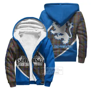 Balfour Family Crest Tartan Sherpa Hoodie Celebrate Saint Andrew's Day in Style