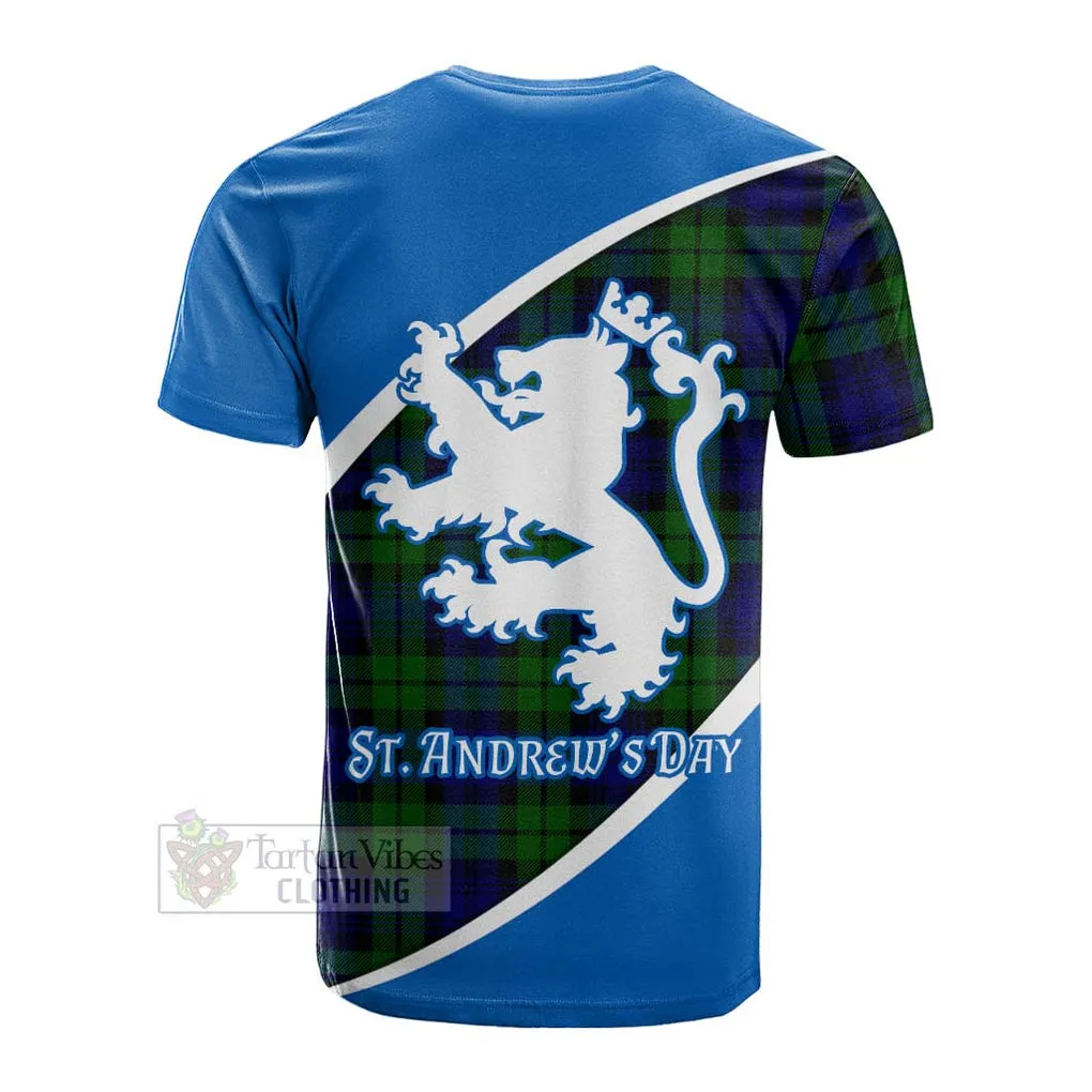 Bannatyne Family Crest Tartan Cotton T-shirt Celebrate Saint Andrew's Day in Style