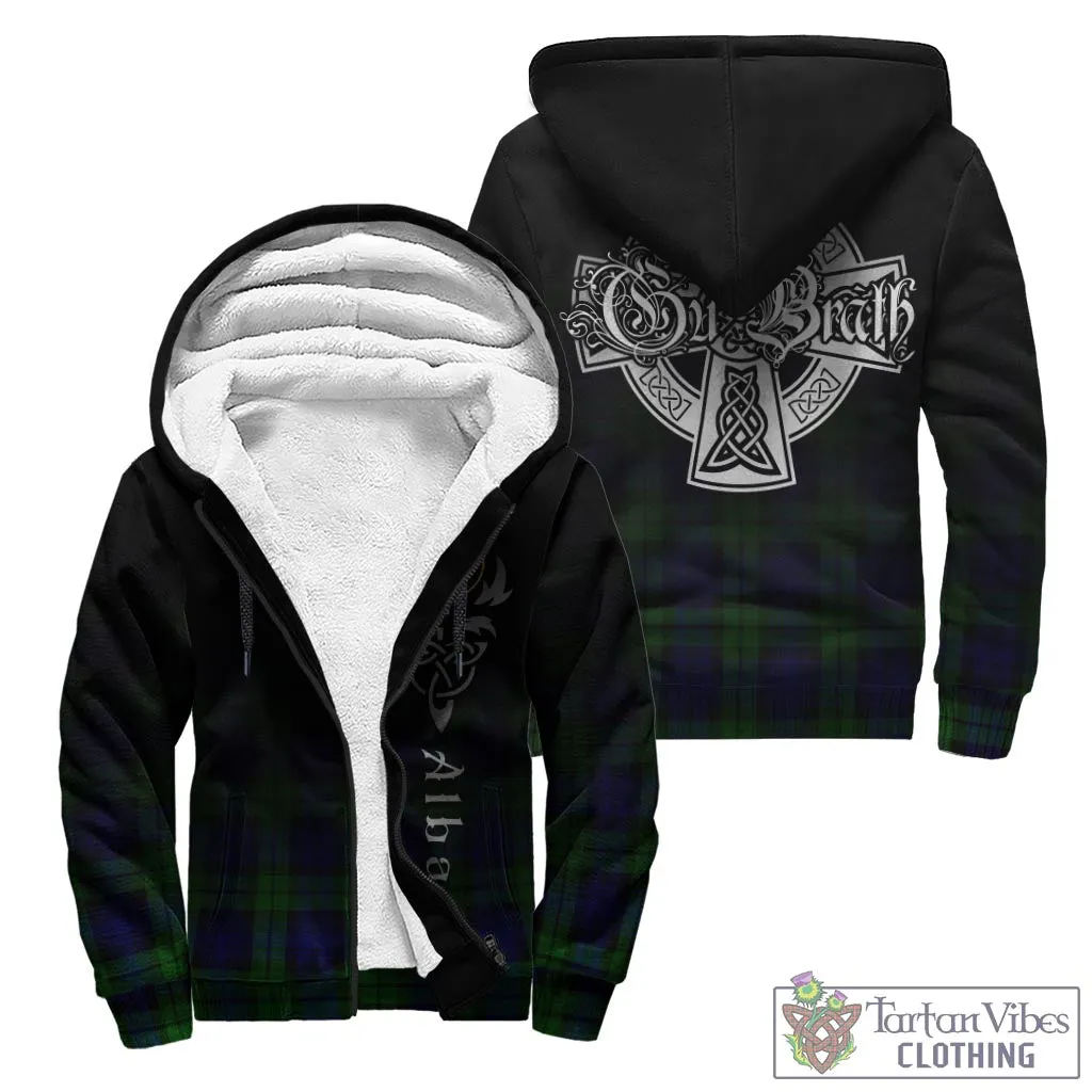 Bannatyne Tartan Sherpa Hoodie Featuring Alba Gu Brath Family Crest Celtic Inspired