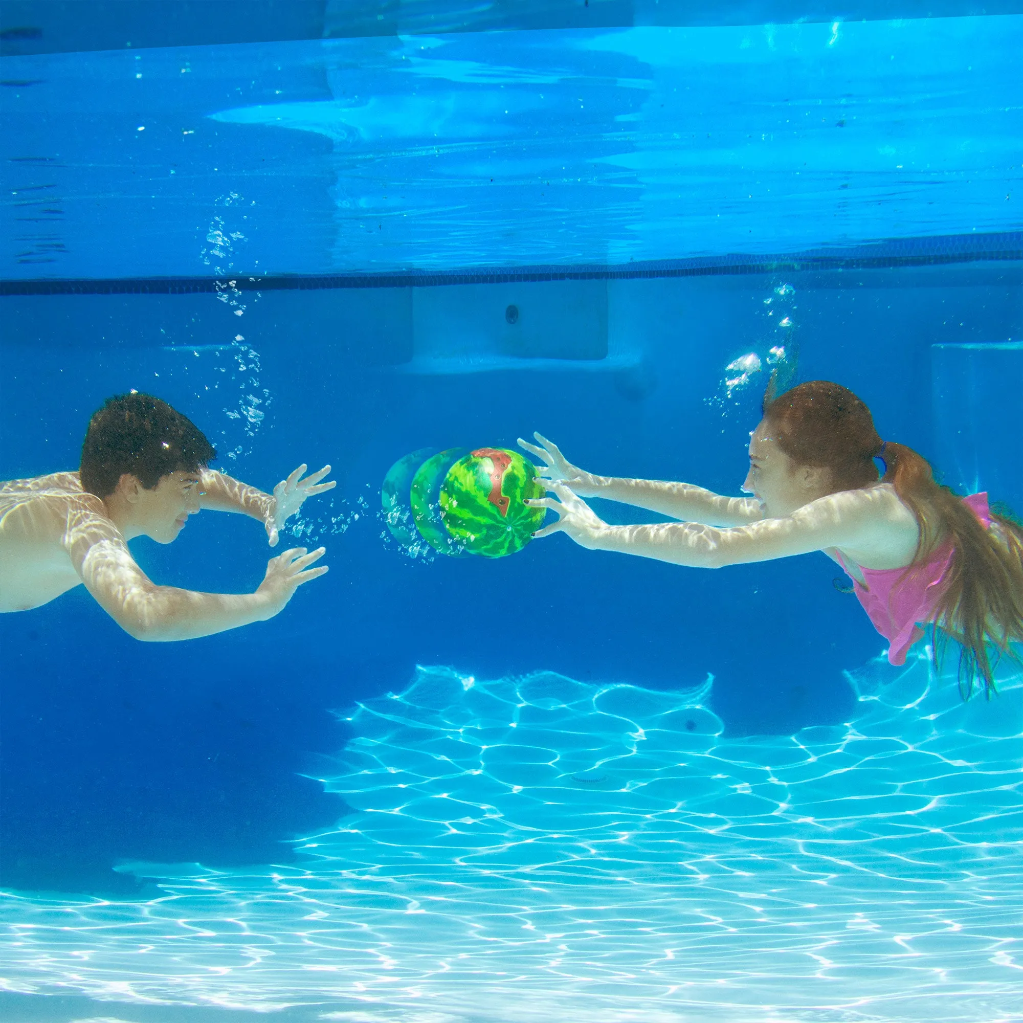 Banzai Melon Madness Pool Underwater Water-Filled Ball w/ Target Hoop (Open Box)